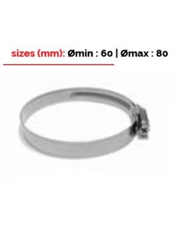 Inox clamp 60-80mm