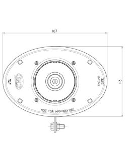 Boitier admission carbone ovale OTA pour ABARTH