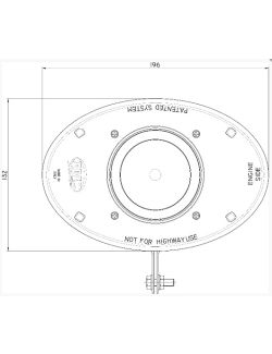 Boitier admission carbone ovale OTA pour Volkswagen