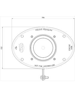 Boitier admission carbone ovale OTA pour VOLKSWAGEN