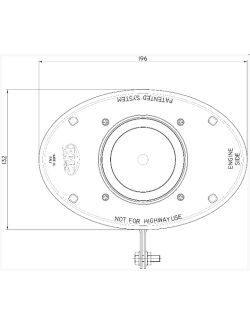 Boitier admission carbone ovale OTA pour MINI II Cooper S