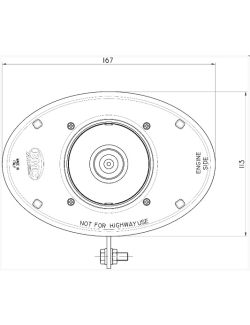 Boitier admission carbone ovale OTA pour SEAT Ibiza