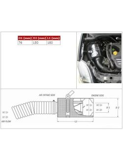 Carbon dynamic airbox BMC Abarth