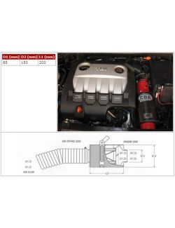 Boitier d'admission dynamoque CDA BMC pr SEAT LEON FR TDI