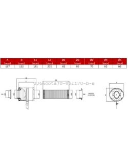 Kit admission dynamique OTA BMC universel - plus de 1600cc