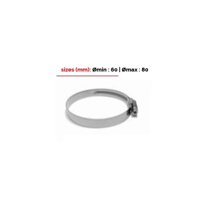 Collier inox BMC diam 60-80mm