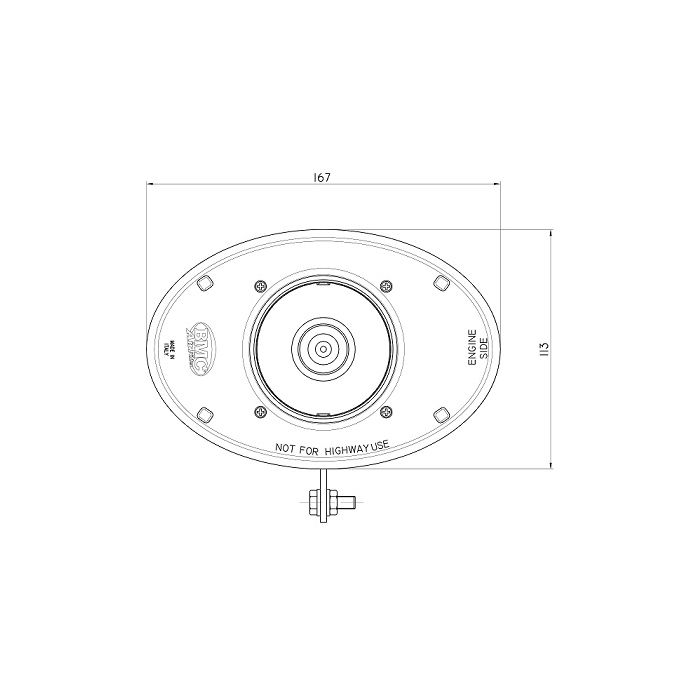 Boitier admission carbone ovale OTA pour ABARTH