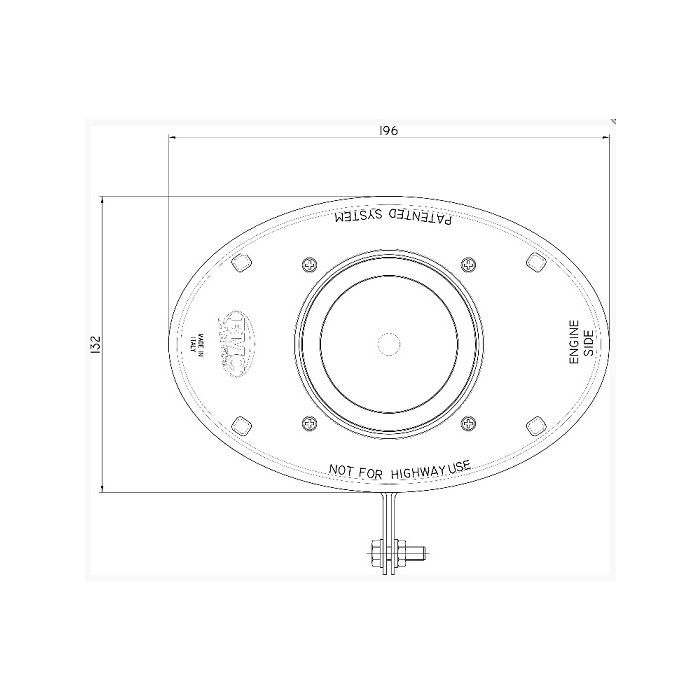 Boitier admission carbone ovale OTA pour Focus II RS