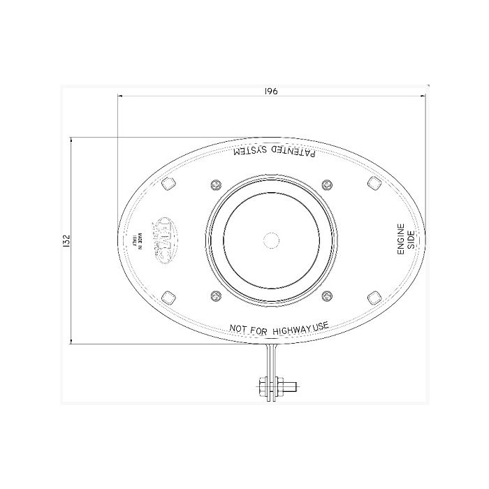 Boitier admission carbone ovale OTA pour MINI II Cooper S