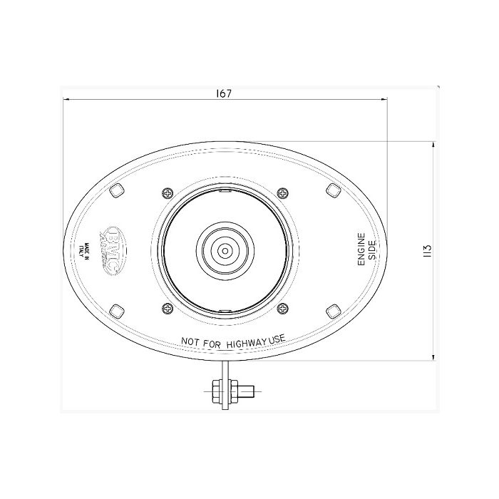 Boitier admission carbone ovale OTA pour SEAT Ibiza