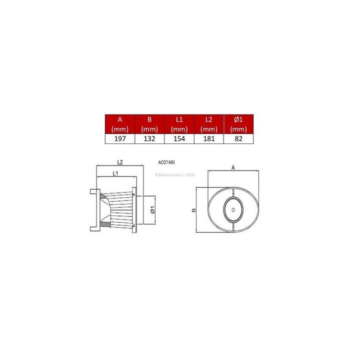 Filtre Remplacement pr OTA 200 BMC