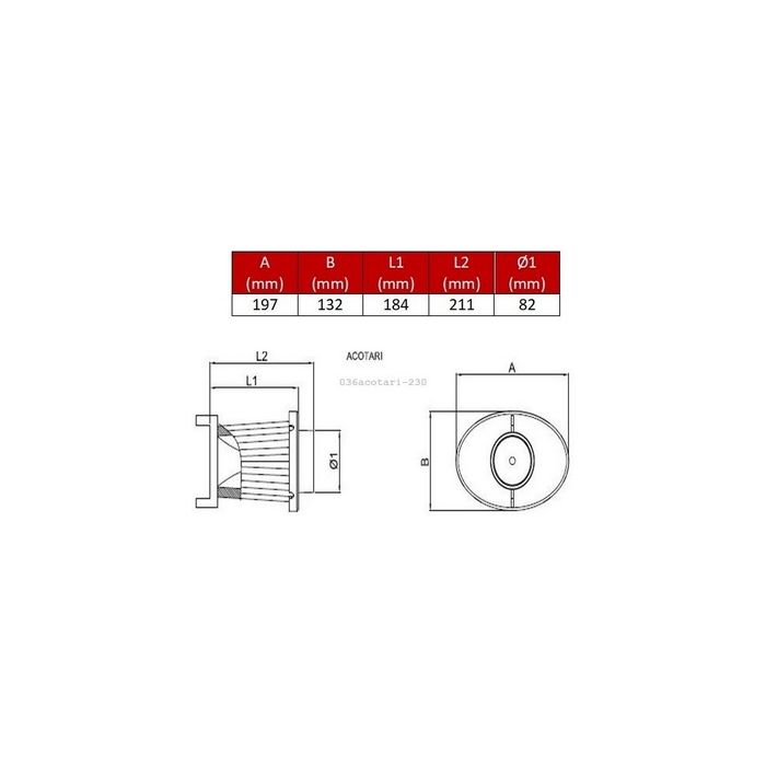 Filtre Remplacement pr OTA 230 BMC